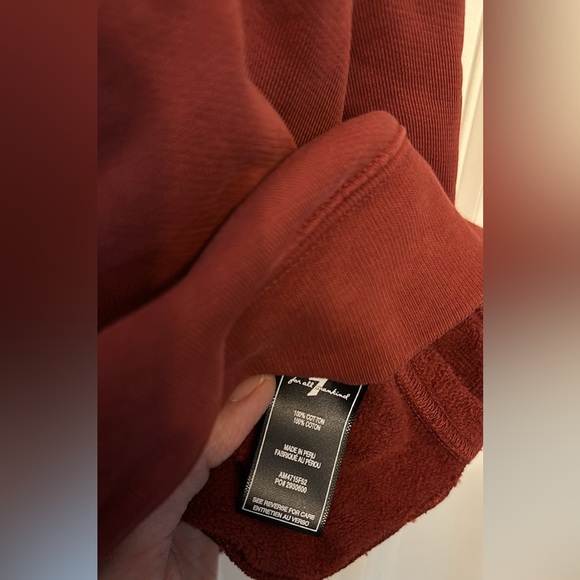 7 For All Mankind - Red Sweatshirt - Picture 3 of 3